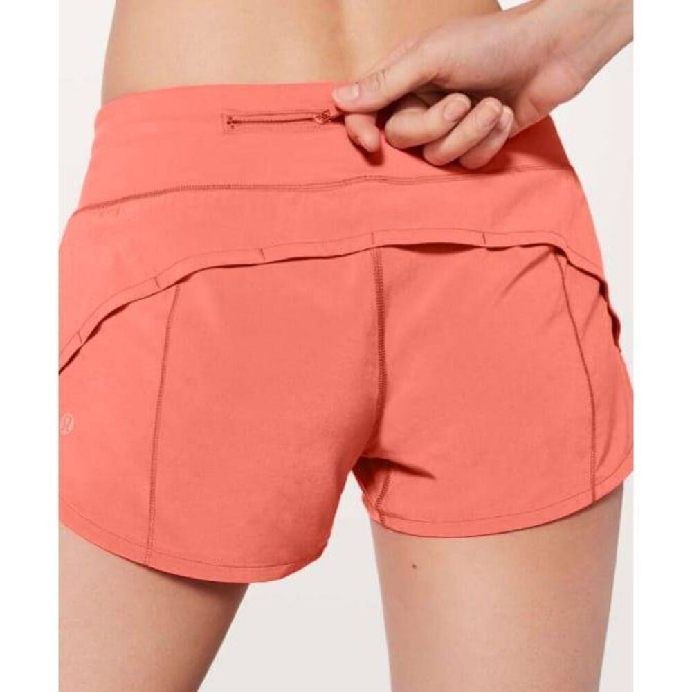 LULULEMON ATHLETICA Speed Up Short '2.5' In Vermillion Size 8
